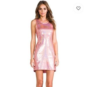 NWT Naven Jagger Dress in Peach Sparkle 0